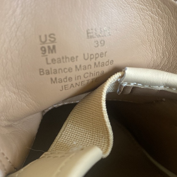 Sam Edelman Women's Jeanette Block Heel Leather Loafer Pumps Size 9 Cream Color - Picture 14 of 14